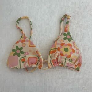 Blackbough 70s flower pattern bikni top